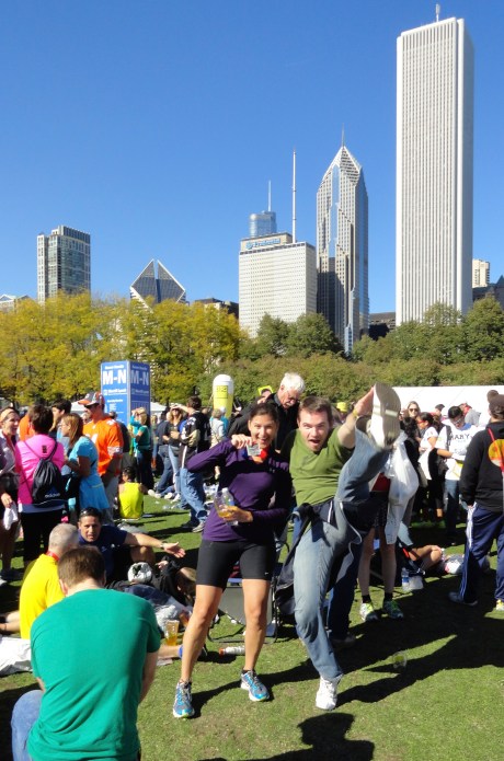 Chicago Marathon Post Race Party in Grant Park, Chicago, IL - October 2013