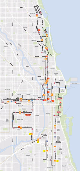 2013 Route, click for official marathon website.