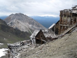 The torture is worth the view from above the abandoned Bonanza Mine buildings.