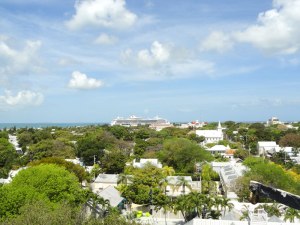 View of Key West from the top of the lighthouse.