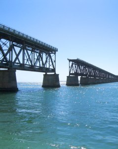 Former road/rail span at Bahia Honda State Park.