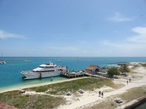Yankee Freedom III preparing for departure.