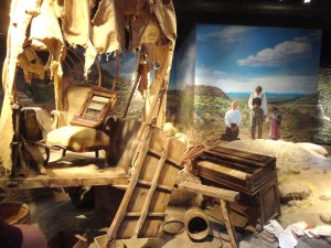 Inside Nebraska's Great Platte River Road Archway Museum.