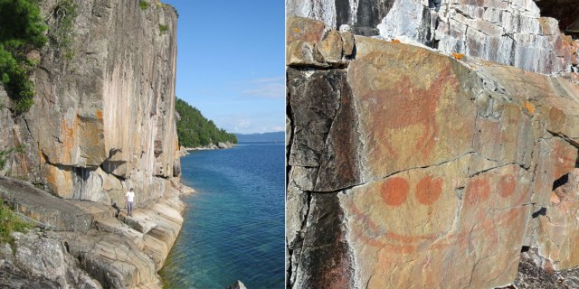 Agawa Rock Petroglyphs