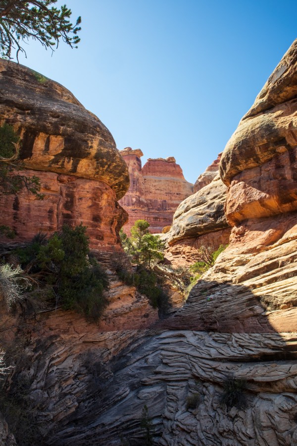 Between Chesler Park and Elephant Canyon, some of the most impressive terrain on the hike.